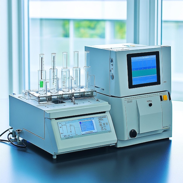Equipo de cromatografía HPLC en laboratorio moderno